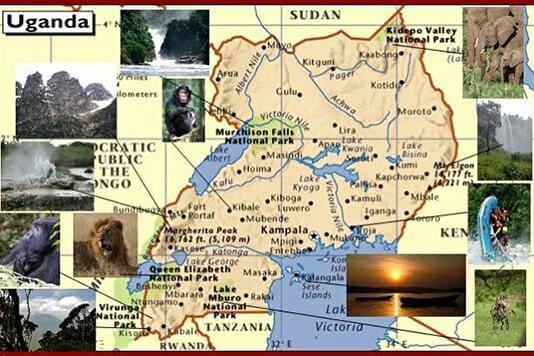 Map of Uganda